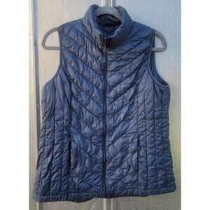 32 Degrees Women's Packable Gray Puffer Vest Size M
